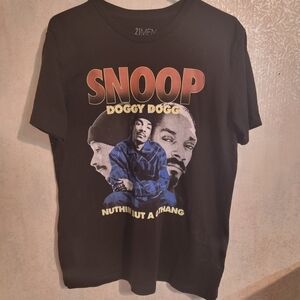 21men Black Snoop Doggy Dogg Graphic Tee